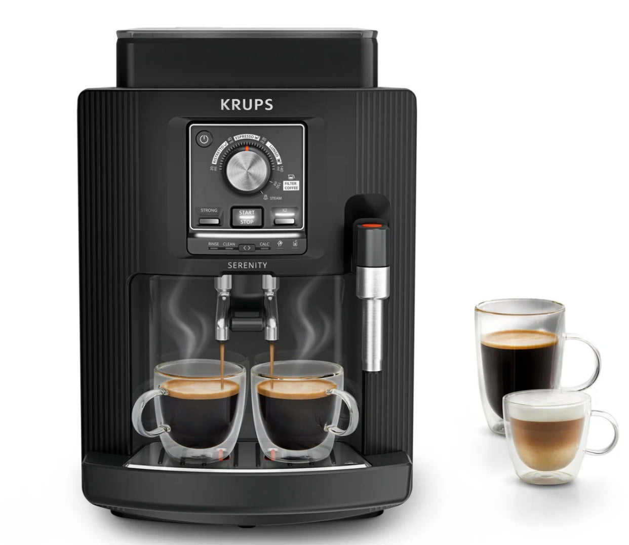 Automatic automatic coffee machine Krups EA4008E0 Serenity 1450 W black Packaging status original