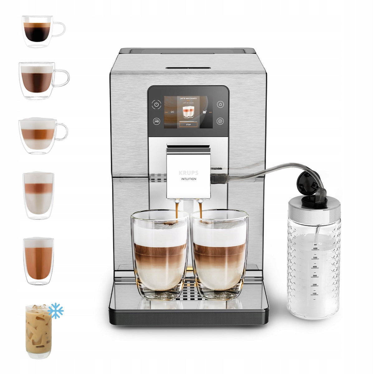 Automatic coffee machine KRUPS INTUITION EXPERIENCE+ EA877D 15 bar