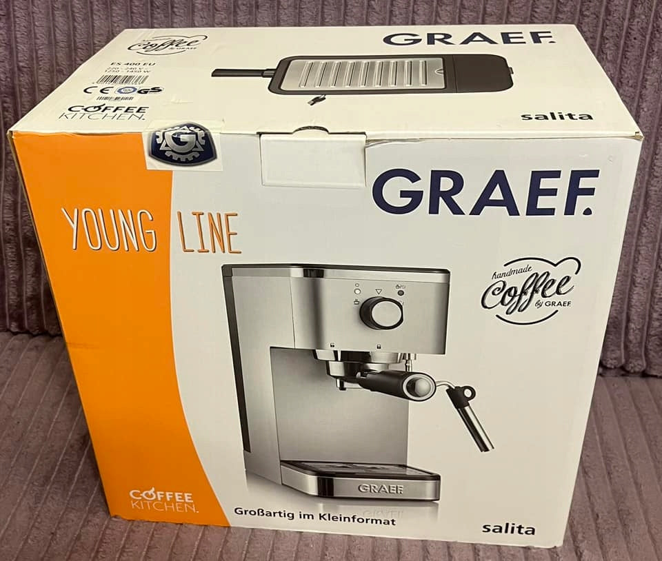 Automatic espresso machine Graef salita 1400 W silver/grey