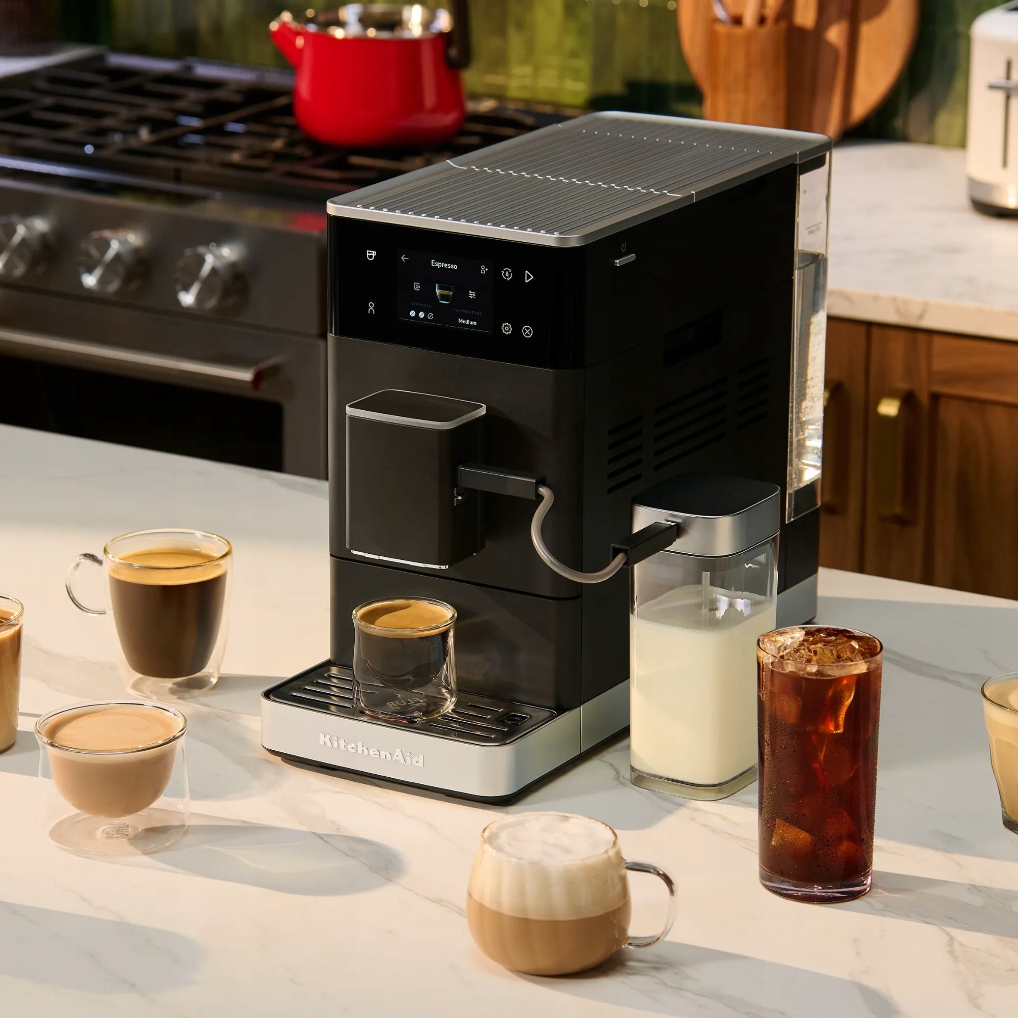 Automatic espresso machine KitchenAid 5KES8454E 1450 W black Manufacturer code 5KES8454EBM