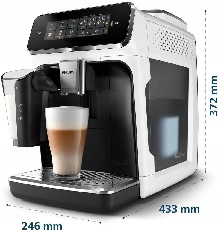 Automatic espresso machine Philips EP3343/50 1500 W white-black Packaging status original