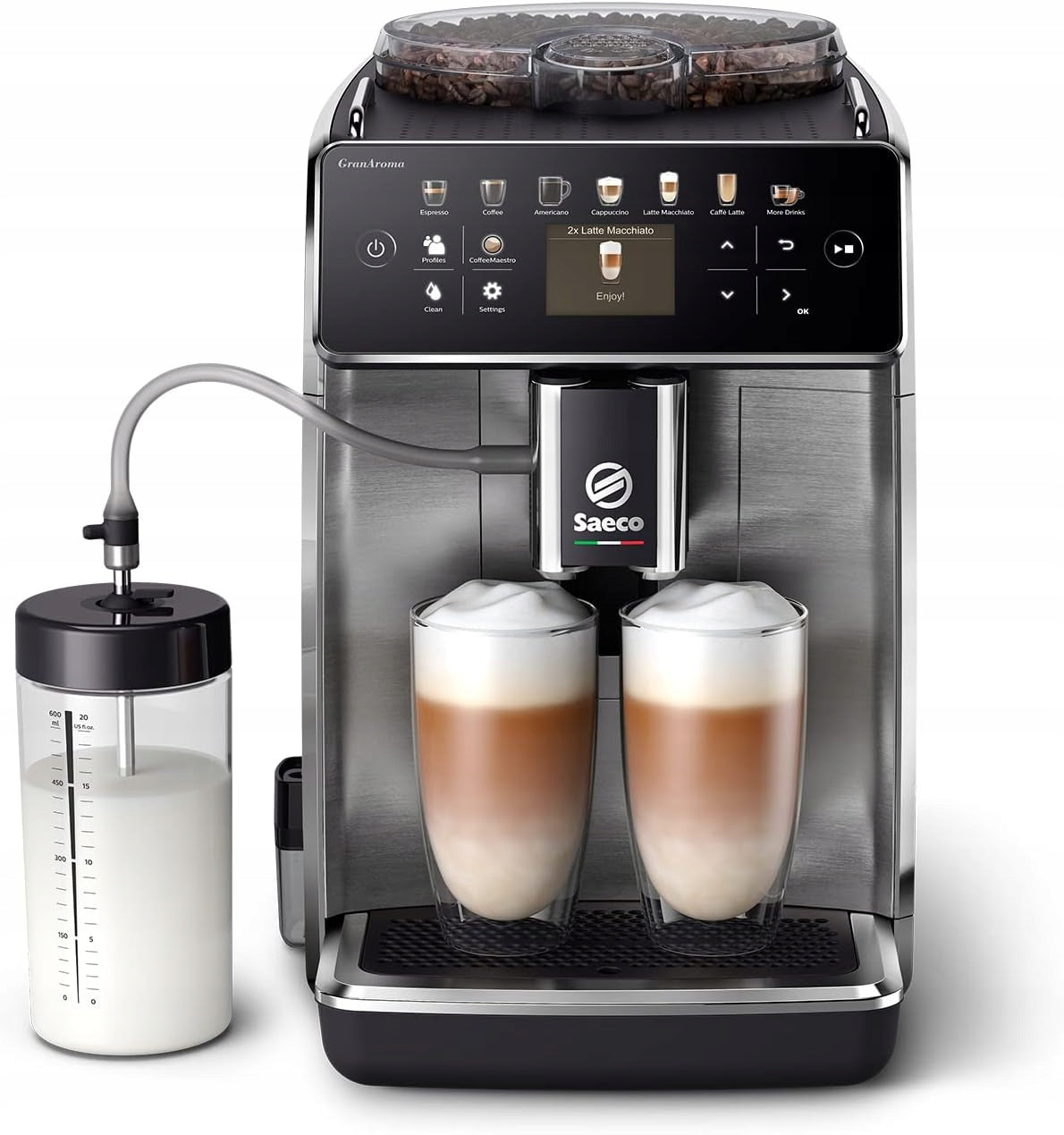 Automatic espresso machine Saeco SM6585/00 1500 W silver/grey