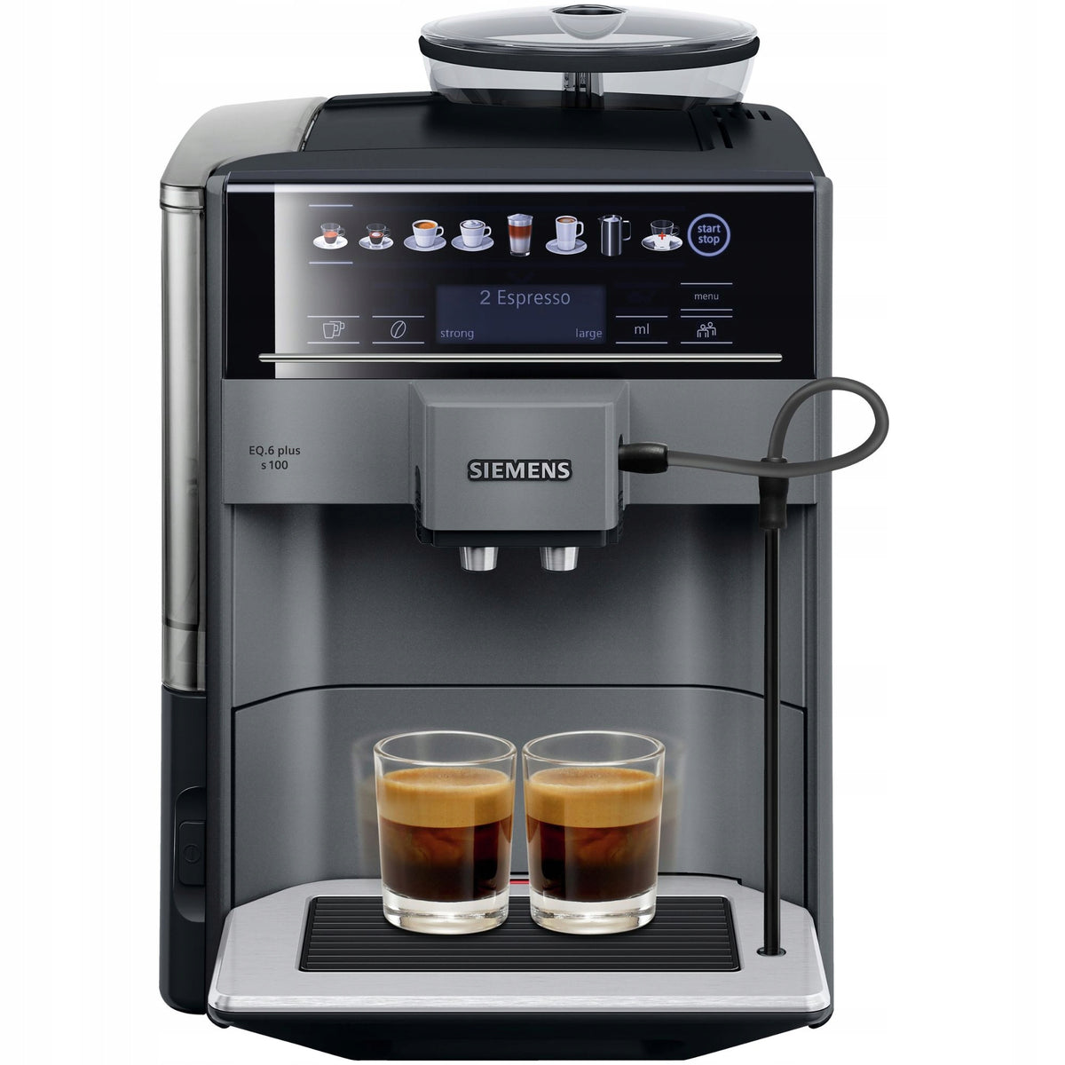 Automatic espresso machine Siemens EQ6 plus s100 1500 W black Manufacturer code TE651209RW