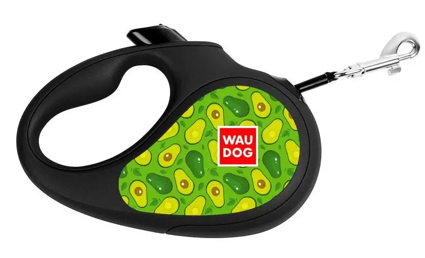 Automatic lanyard WAUDOG, drawing Avocado, size XS, 3 m, up to 12 kg Material tape