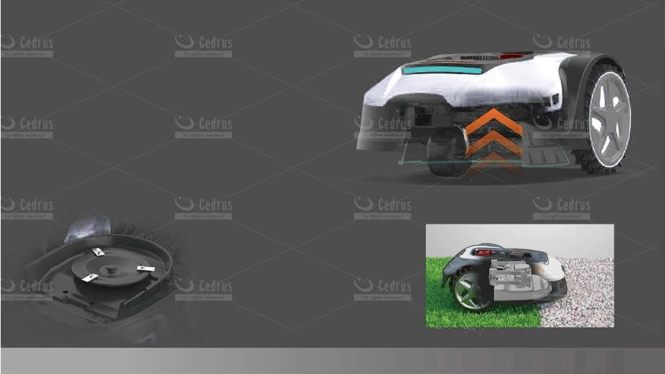 Automatic mower Cedrus C-MOW M10 1000m2 Mowing width 18 cm