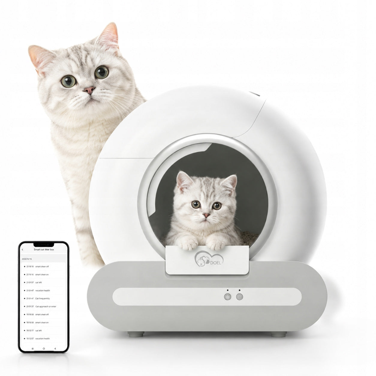 Automatic self-cleaning litter box for cat neutralizer WIFI + FREEBIES
