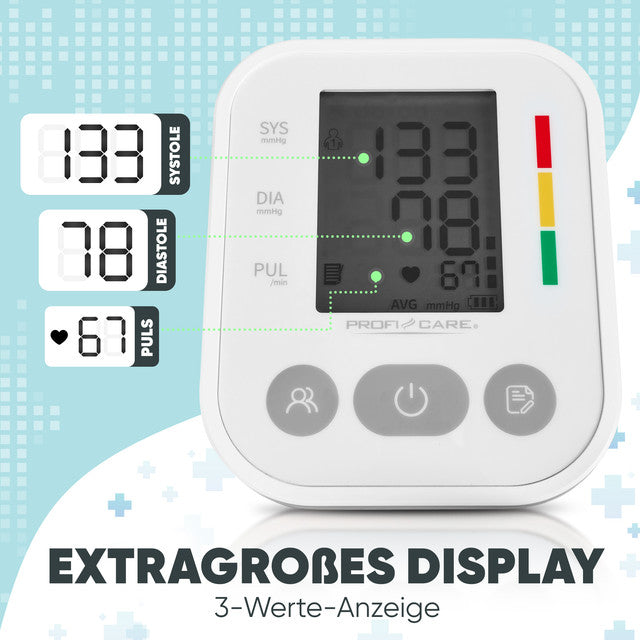 Automatic shoulder blood pressure monitor ProfiCare with arrhythmia detection Brand Proficare