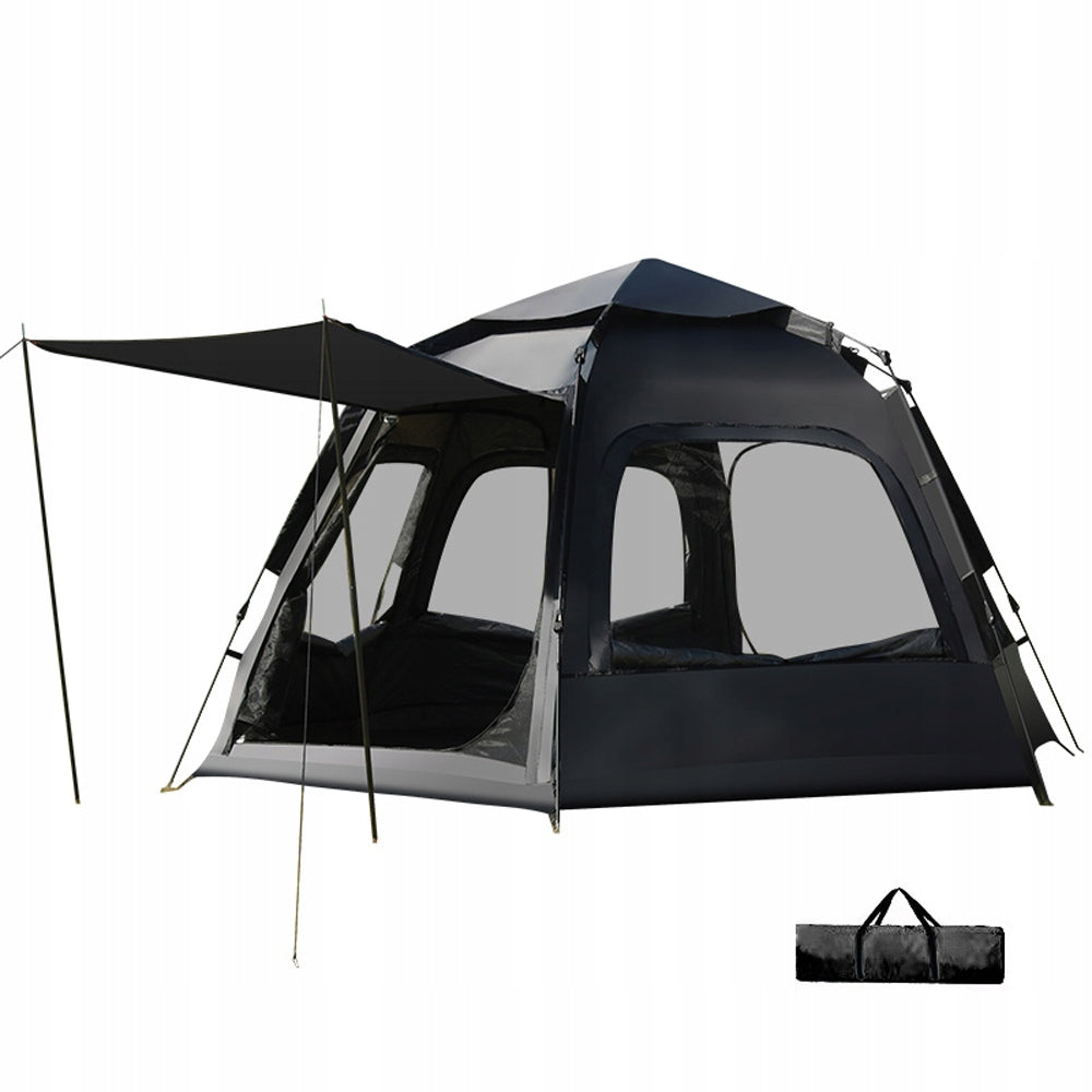 Automatic tourist tent for self-assembly, 5-person