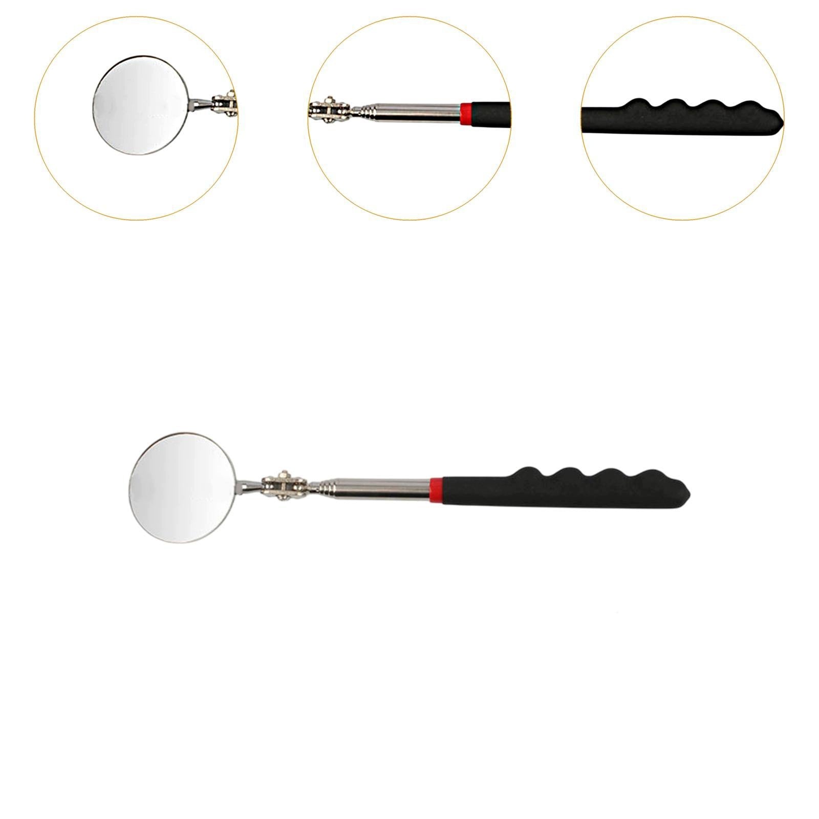 Automotive Inspection Mirror Auto Repair Tool Telescoping Adjustable 5cm Brand no brand