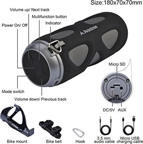 Avantree 10W Bluetooth Bike Speaker with Bike Holder Packaging status original