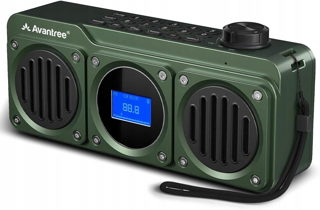 Avantree Boombyte FM Radio Portable Bluetooth Speaker USB SD 18h