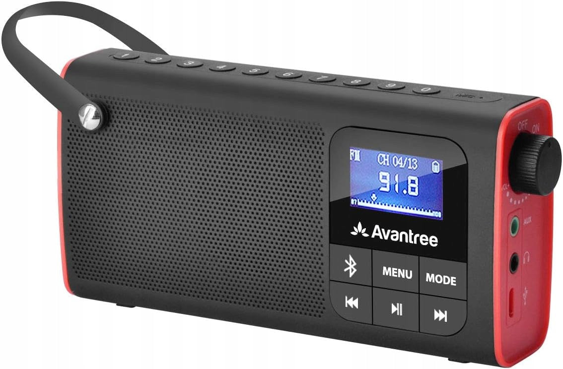 Avantree SP850 Bluetooth speaker portable red FM micro SD 2W