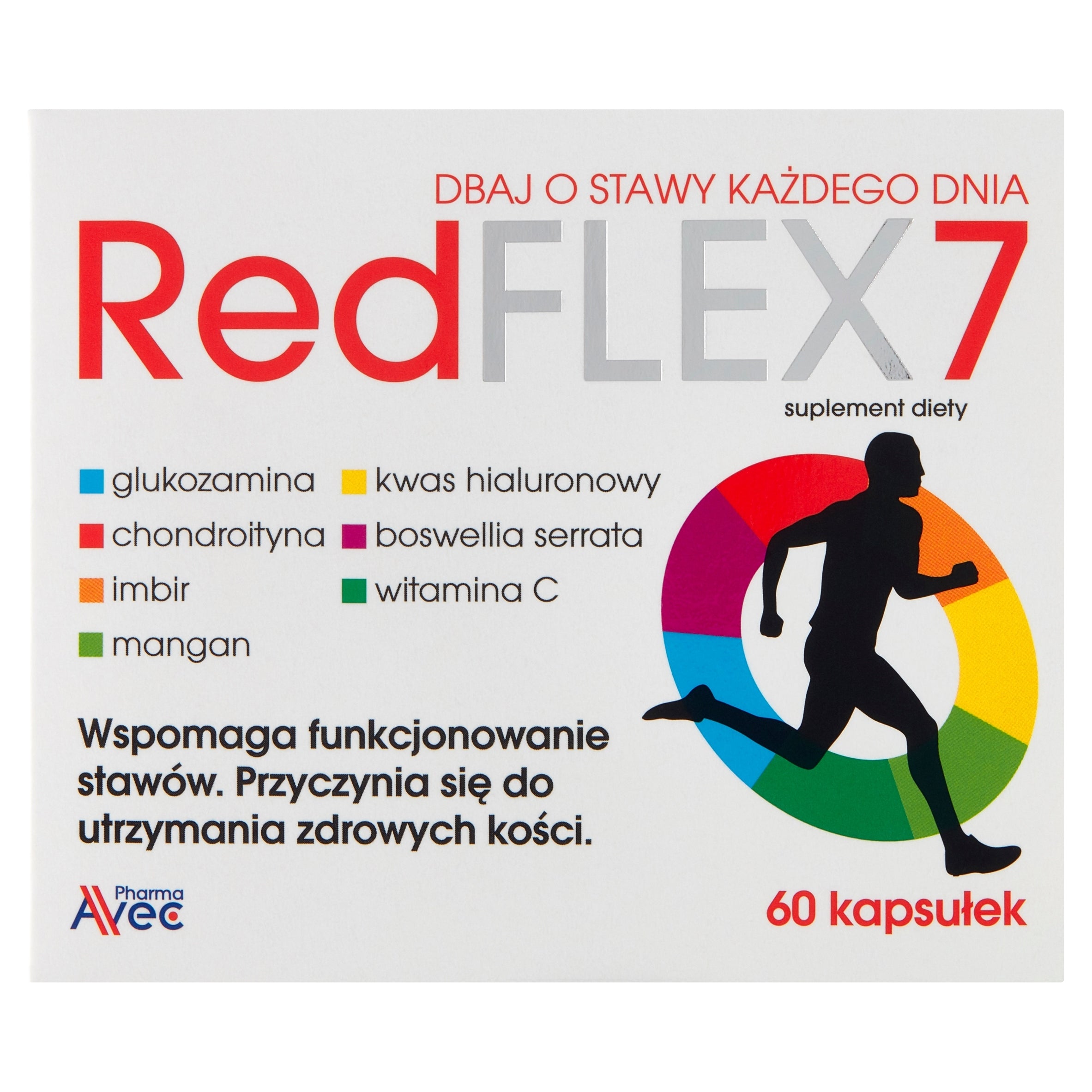 AvecPharma Redflex7 joints glucosamine hyaluronic acid chondroitin 60 kap Manufacturer code 5902020321118