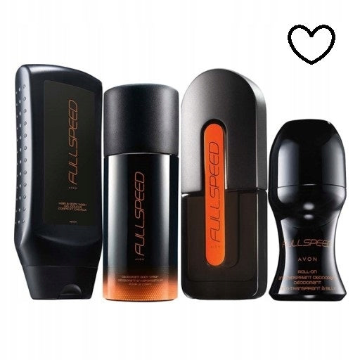 Avon Gift Cosmetics Set Full Speed Perfume Gel Ball Deodorant