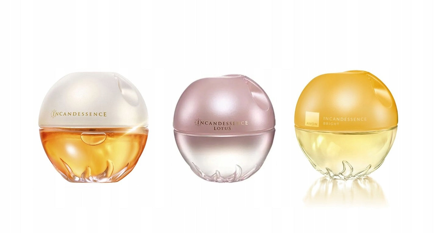 Avon Incandessence + Lotus + Bright Gift Perfume Set 3 Pack