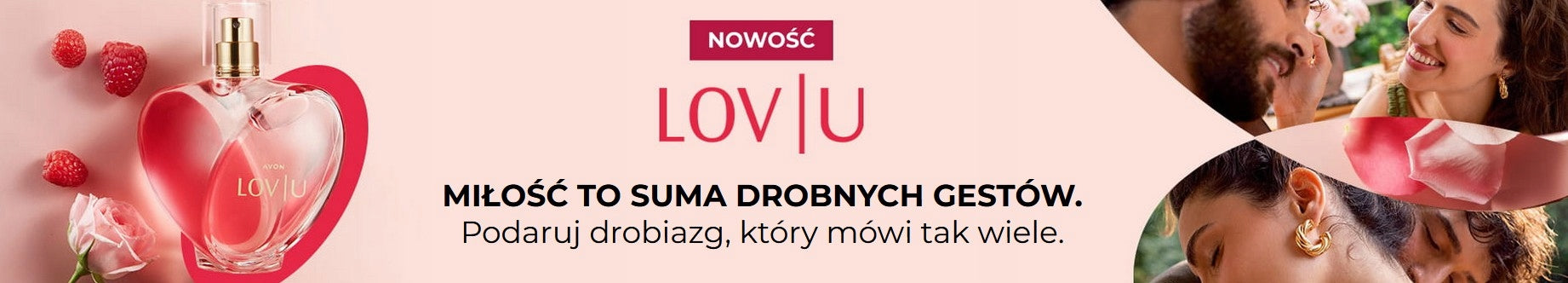 Avon LOV U and LOV U CONNECTED Eau de Parfum 2 x sample in carton Manufacturer code 518470