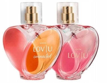 Avon LOV U and LOV U CONNECTED Eau de Parfum 2 x sample in carton Packaging status original