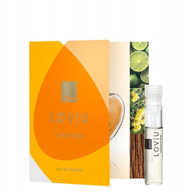 Avon Lov U Together Eau de Parfum – leaflet with sample 0,6 ml