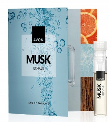 Avon MUSK EXHALE original fragrance male sample