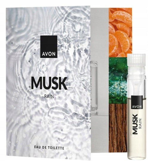 Avon MUSK RAIN original fragrance for men eau de toilette sample