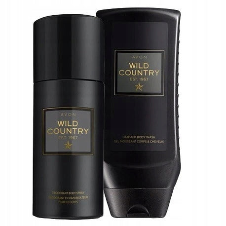 Avon - WILD COUNTRY Set - 2 cosmetics - Gel + Deodorant Packaging status original