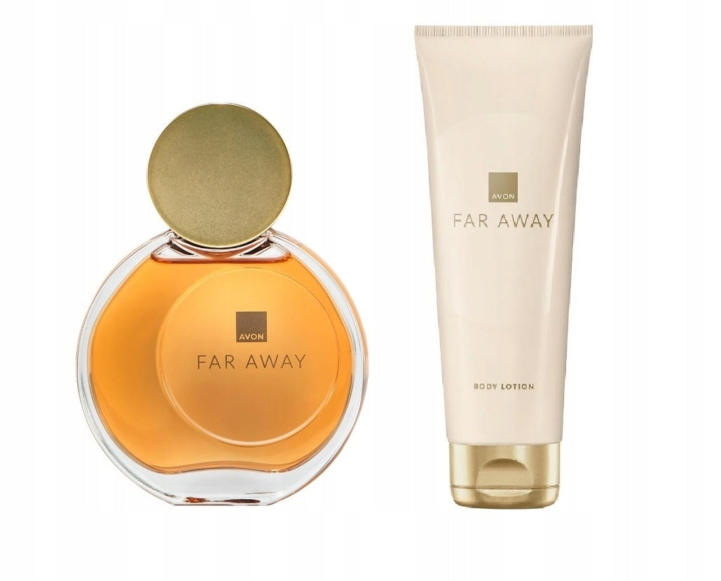 Avon Women's Perfume Cosmetics Set Far Away + Vanilla Balm Jasmine 2pcs