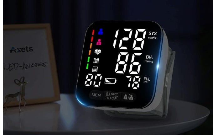 Axets Wrist Blood Pressure Monitor - Automatic Measurement ARRHYTHMIA DETECTION Medical device type accessories for a medical device or a product without an intended medical purpose