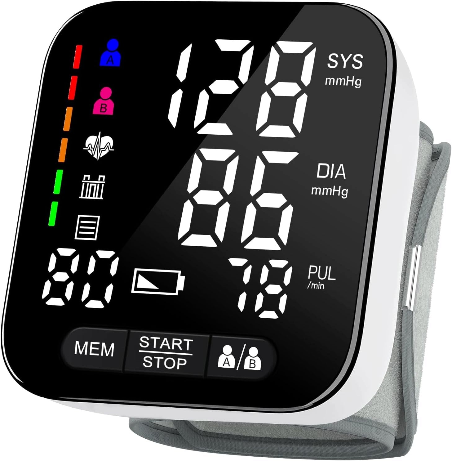 Axets Wrist Blood Pressure Monitor - Automatic Measurement ARRHYTHMIA DETECTION
