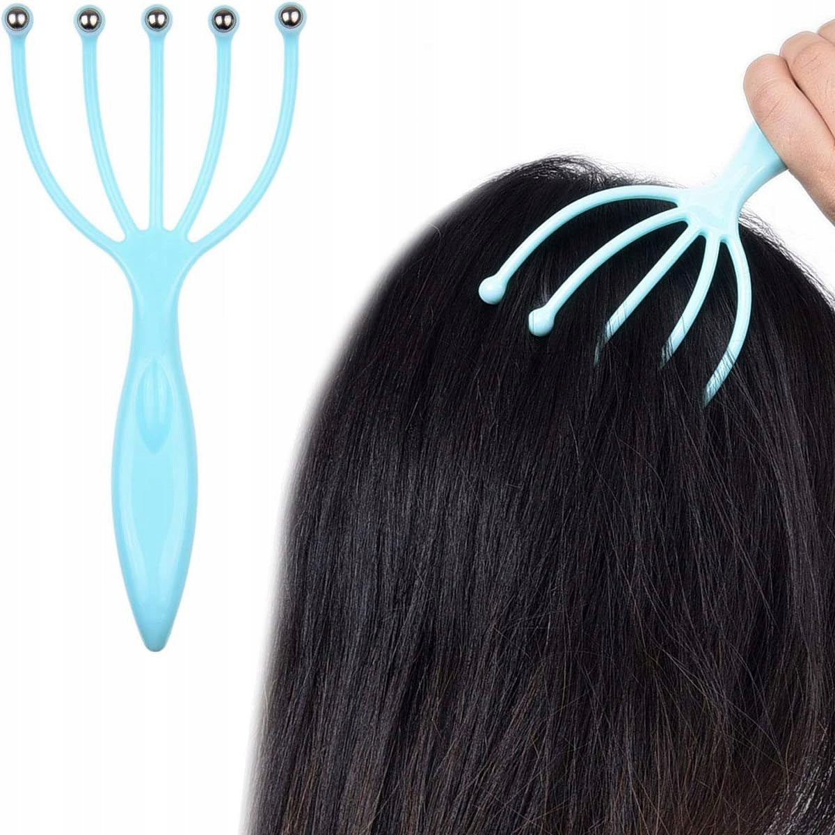 Ayurvedic Massager For Scalp Rubs Grabki Hair Growth Spider Brand no brand