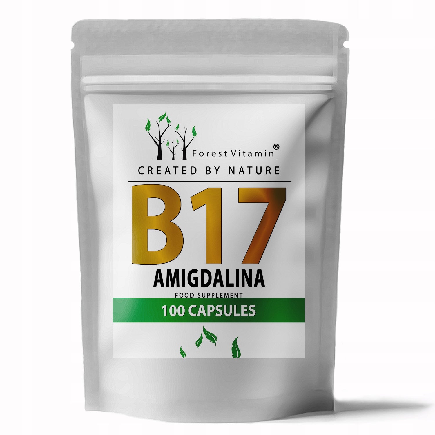 B17 AMYGDALIN 100 CAPSULES 4mg NATURAL BITTER APRICOTS EXTRACT EAN (GTIN) 5904890312272