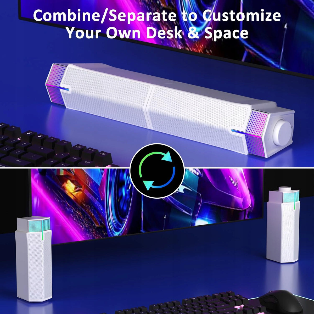 B41 Jeecoo Computer Speakers, RGB Lighting Computer Speakers Brand no brand