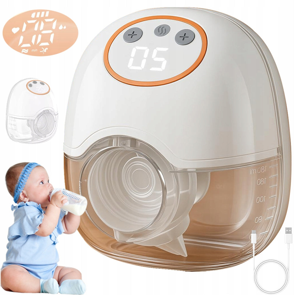 BABIES WIRELESS PORTABLE ELECTRIFIED SHELL BREAST PUMP HANDS-FREE 1100MAH