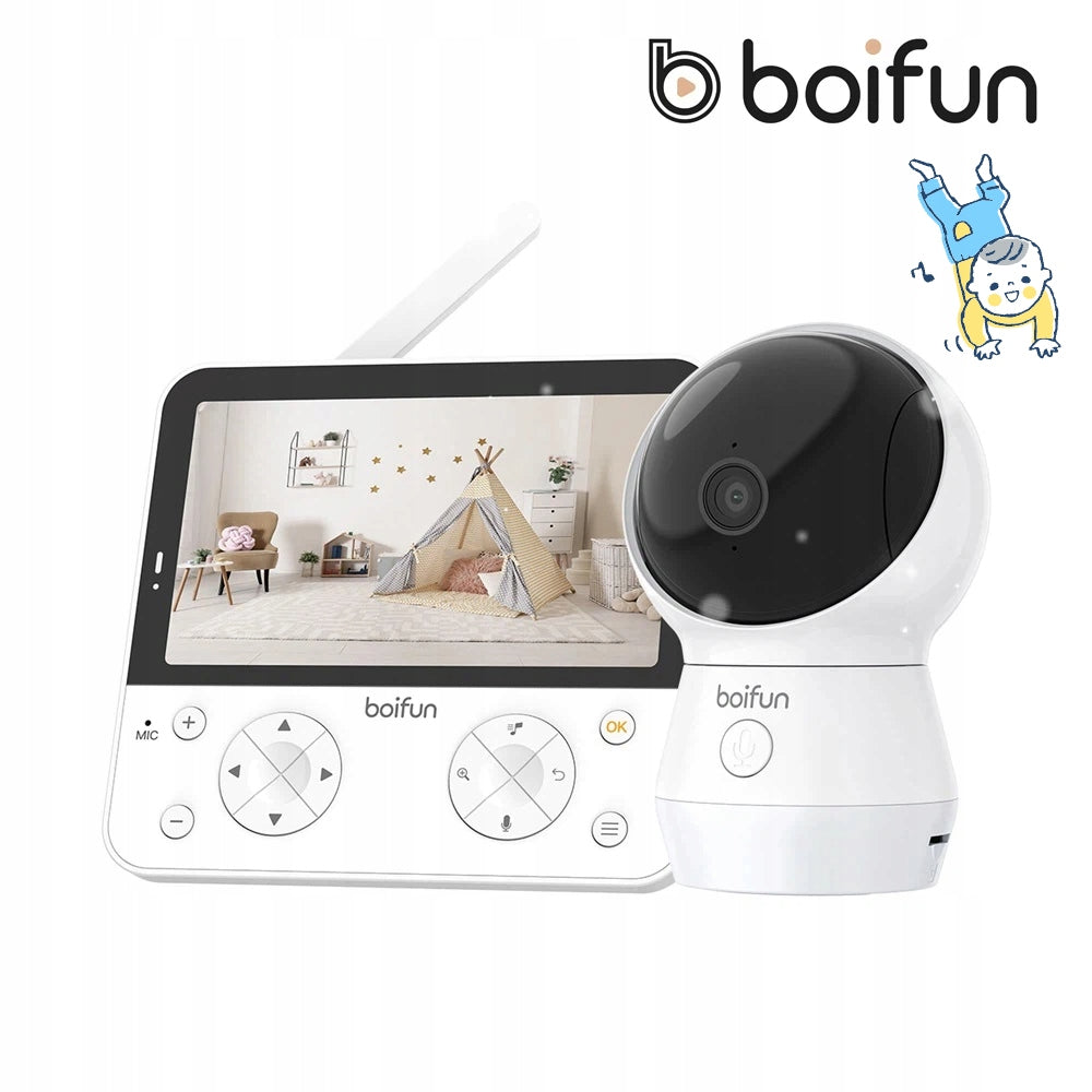 BABY CAMERA WITH SCREEN 5.5 INCH BABY MONITOR ELECTRONIC 4MP WI-FI AI