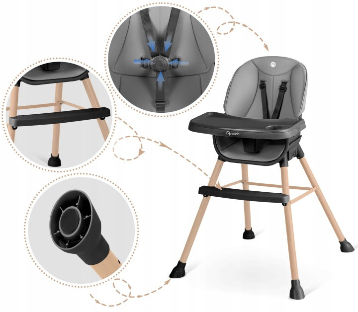 BABY FEEDING CHAIR ADJUSTABLE MULTIFUNCTIONAL WITH TRAY 3in1 Packaging status original