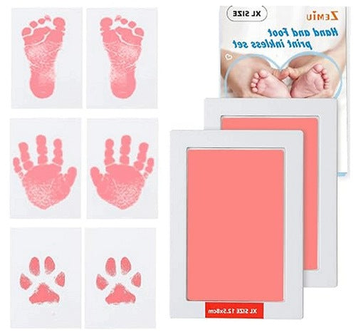 BABY HAND AND FOOTPRINTS SET OF 2 BABY INK PADS