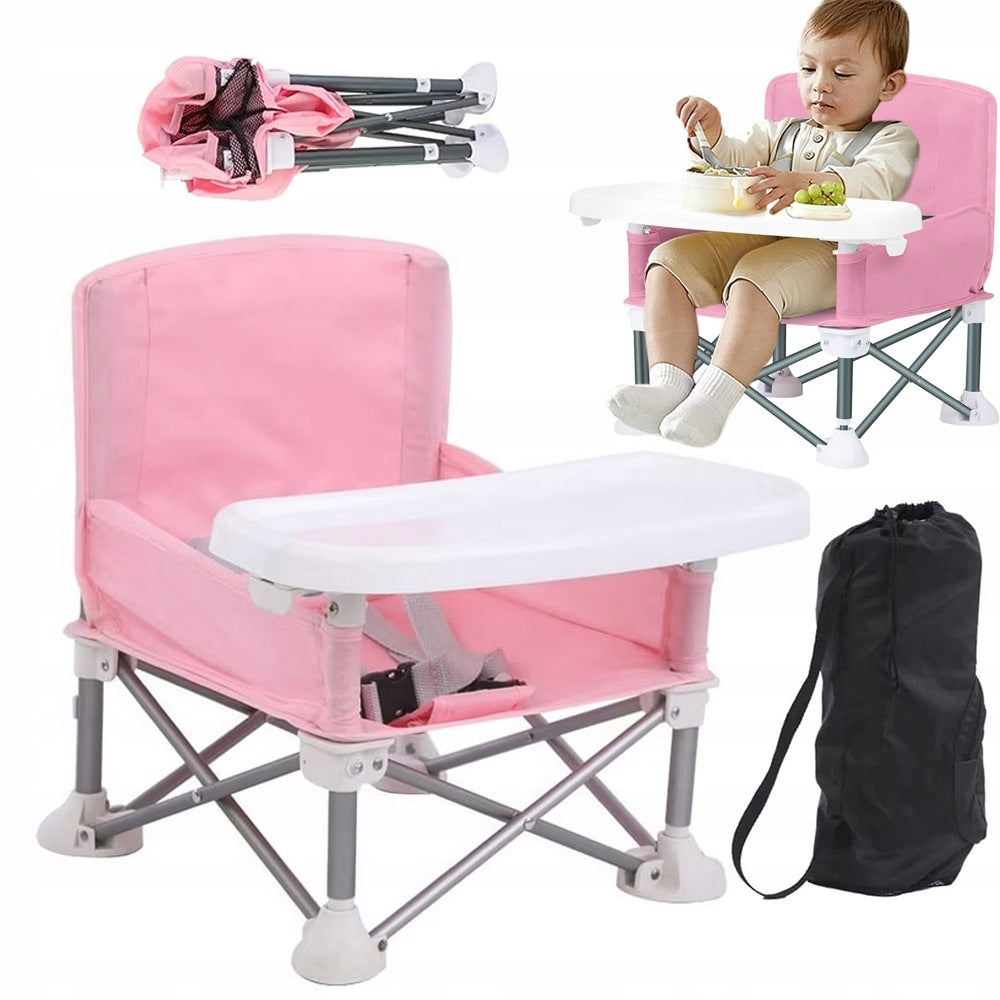 BABY HIGH CHAIR FOLDING FOR CHILDREN TRAY TABLE SEAT BELTS
