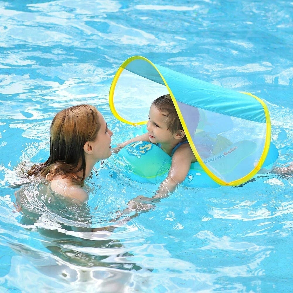 BABY INFLATABLE SWIMMING WHEEL WITH SUN VISOR Manufacturer code L