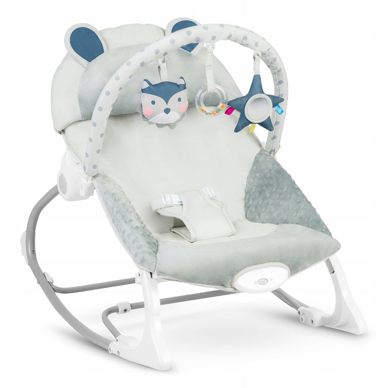 BABY LOUNGER CRADLE WITH VIBRATION ROCKER 2in1 ROCKER TOYS Manufacturer code prezent na narodziny dziecka pępkowe chrzest