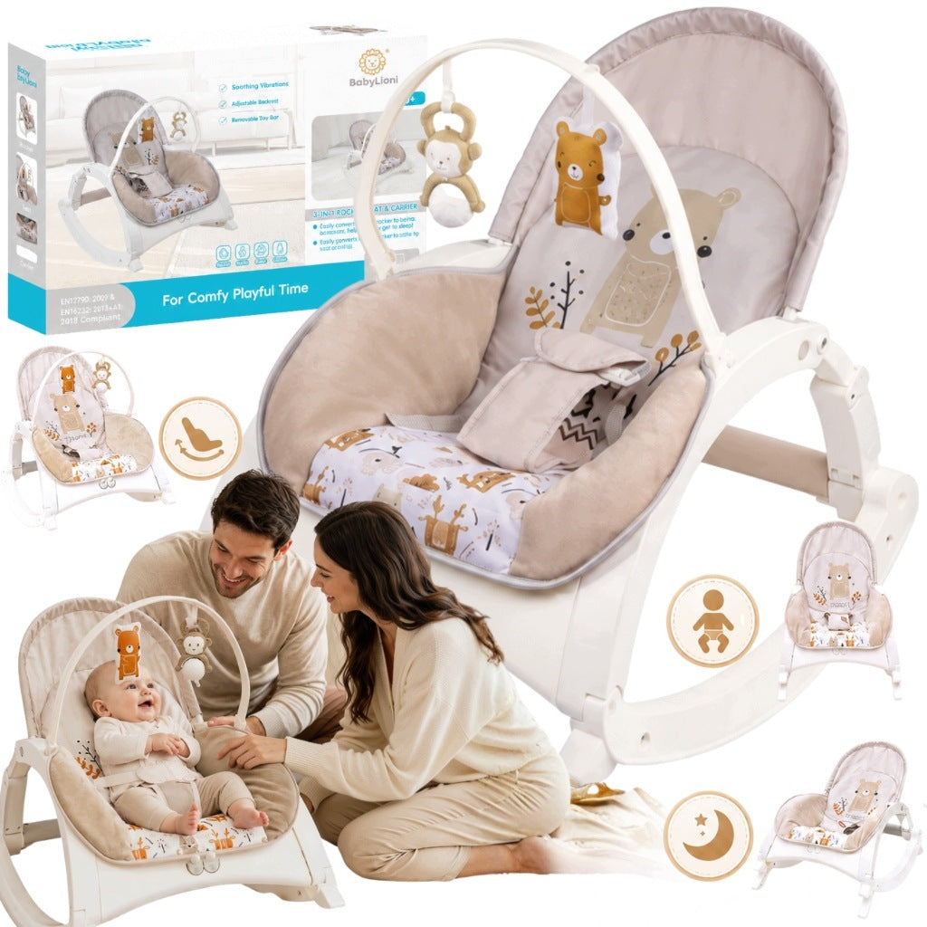 BABY LOUNGER ROCKER SEAT ON STAND VIBRATION MELODY TOY