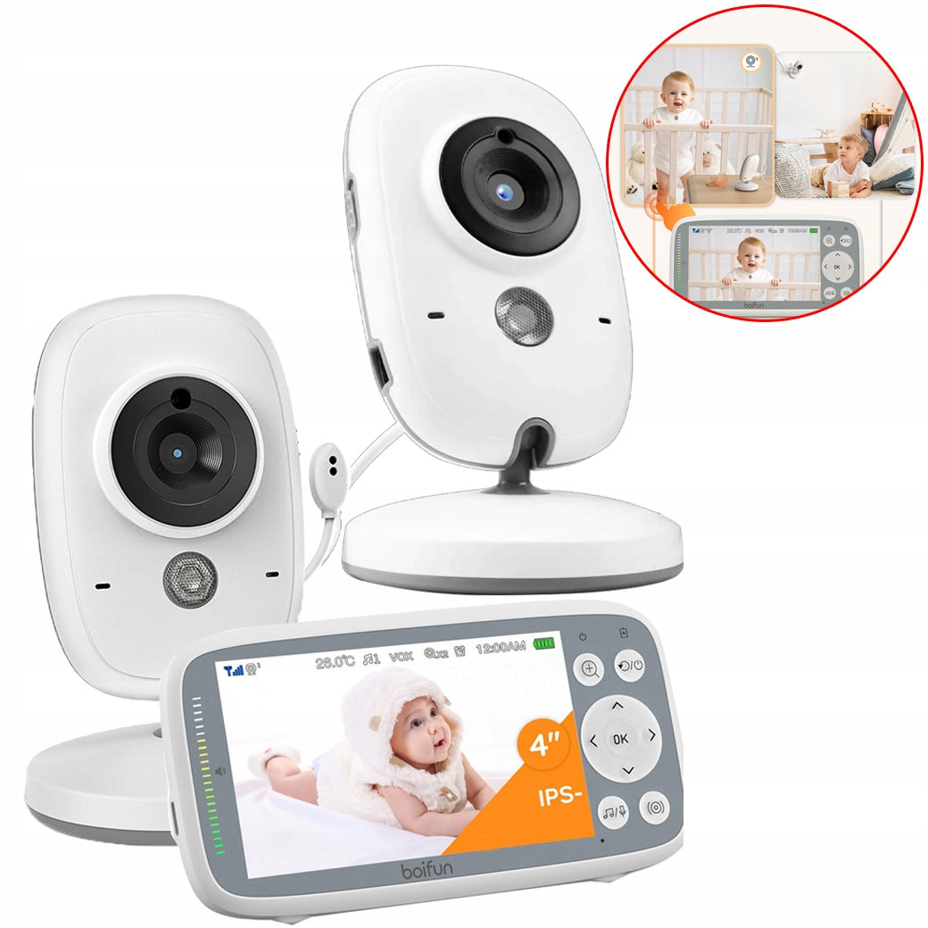BABY MONITOR 2 HD CAMERA SPLIT SCREEN FUNCTION VOX INTERCOM
