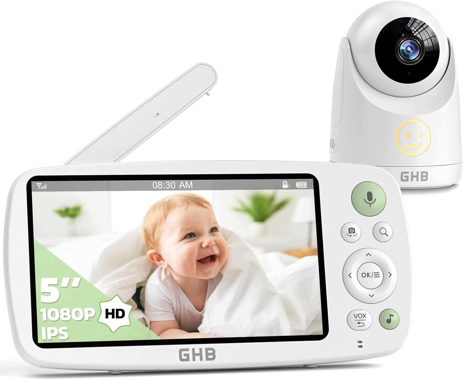 BABY MONITOR 5" HD 1080P 4000MAH 168H VOX NIGHT VISION