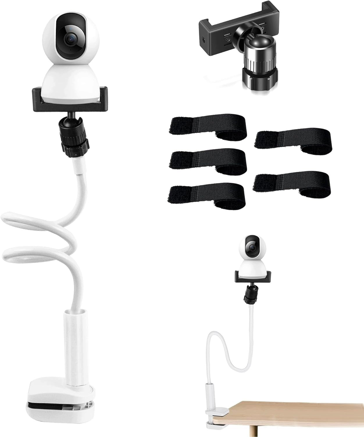 BABY MONITOR CAMERA HOLDER UNIVERSAL 360° ADJUSTABLE STAINLESS STEEL