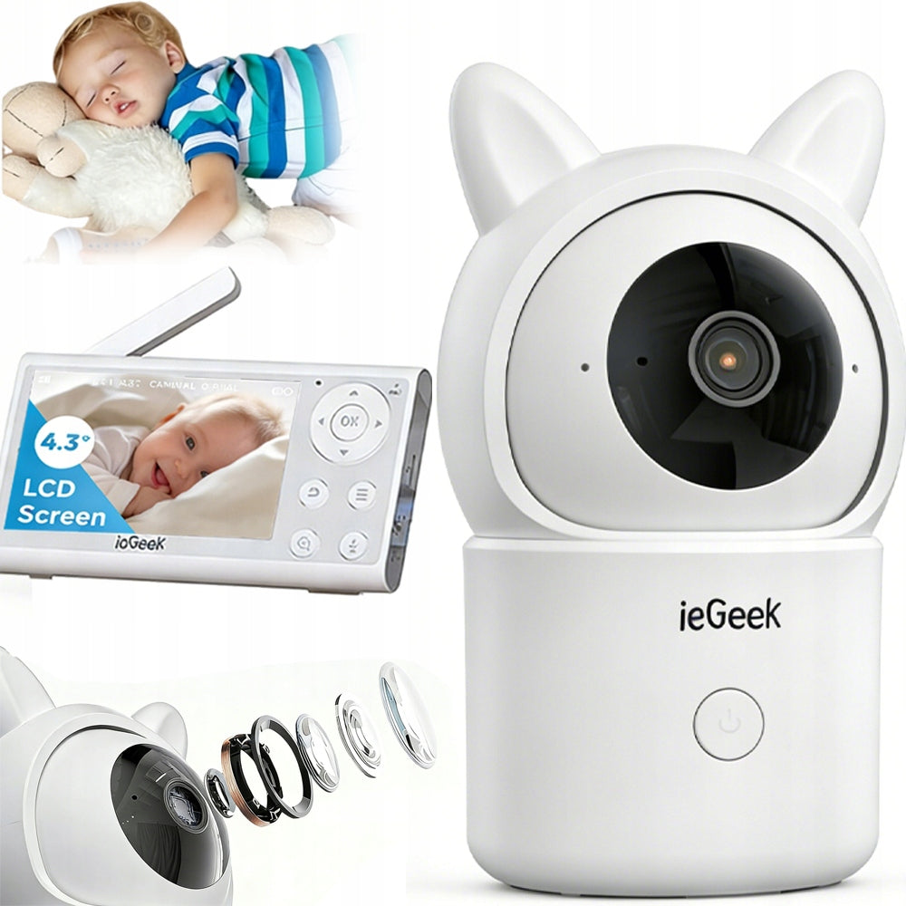 BABY MONITOR ELECTRONIC HD ROTATING CAMERA FOR BABY Room 4XZOOM,