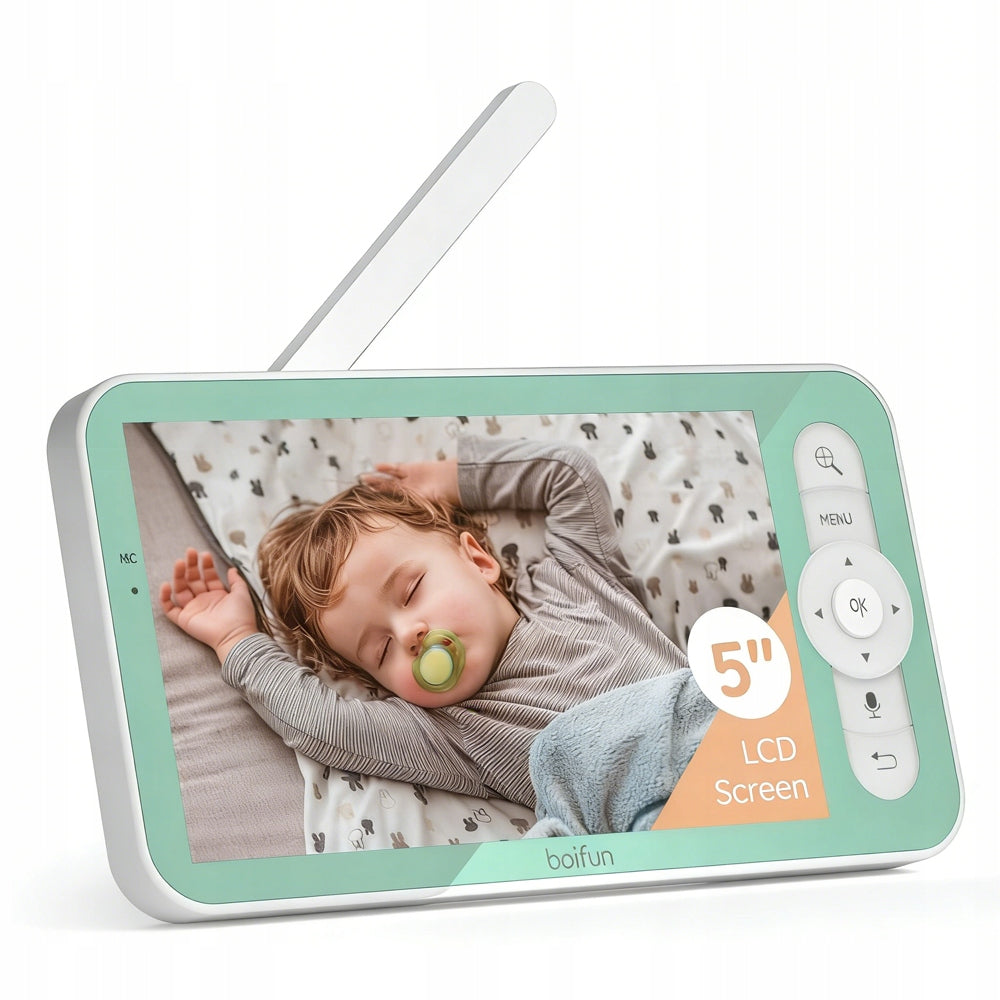 BABY MONITOR ELECTRONIC HD ROTATING CAMERA FOR BABY Room 4×ZOOM 5"LCD Kind electronic nanny