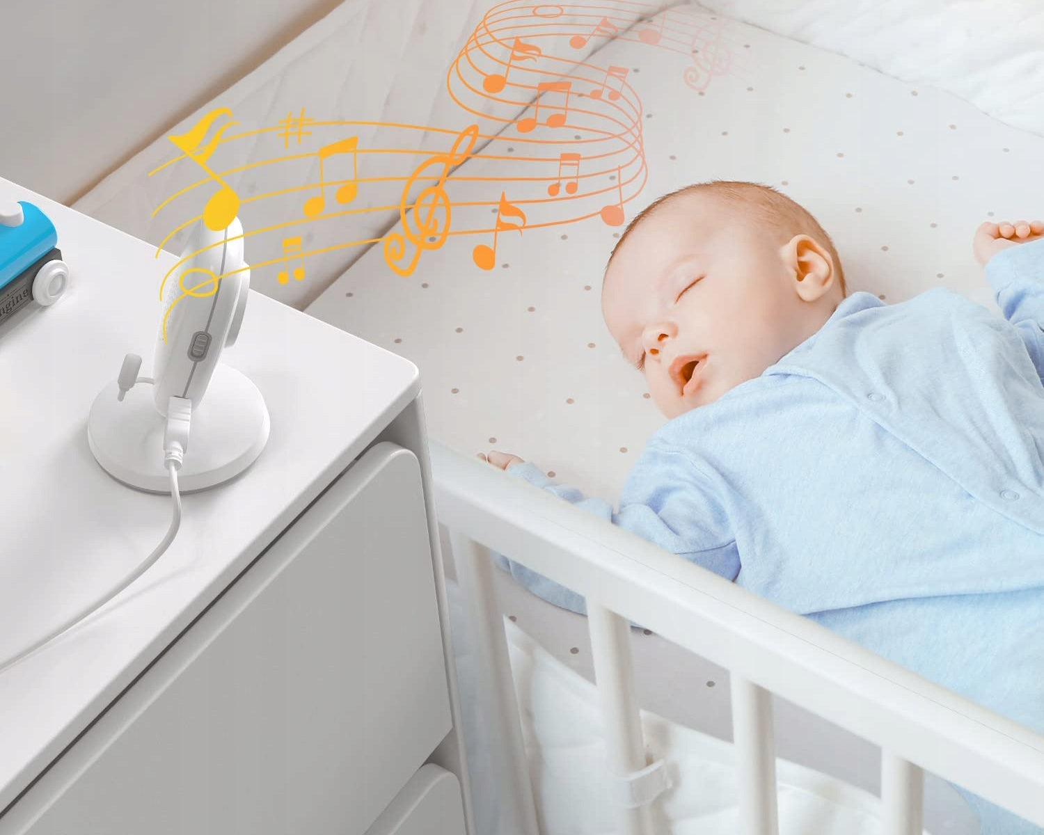 BABY MONITOR ELECTRONIC LIVE CAMERA VOX LCD 3.2" 750mAh + ROTARY HOLDER Packaging status original