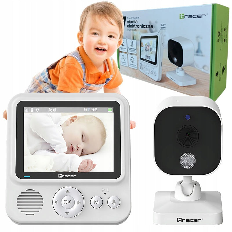 BABY MONITOR ELECTRONIC LIVE IMAGE HD CAMERA AND MONITOR NIGHT MODE LULLABIES