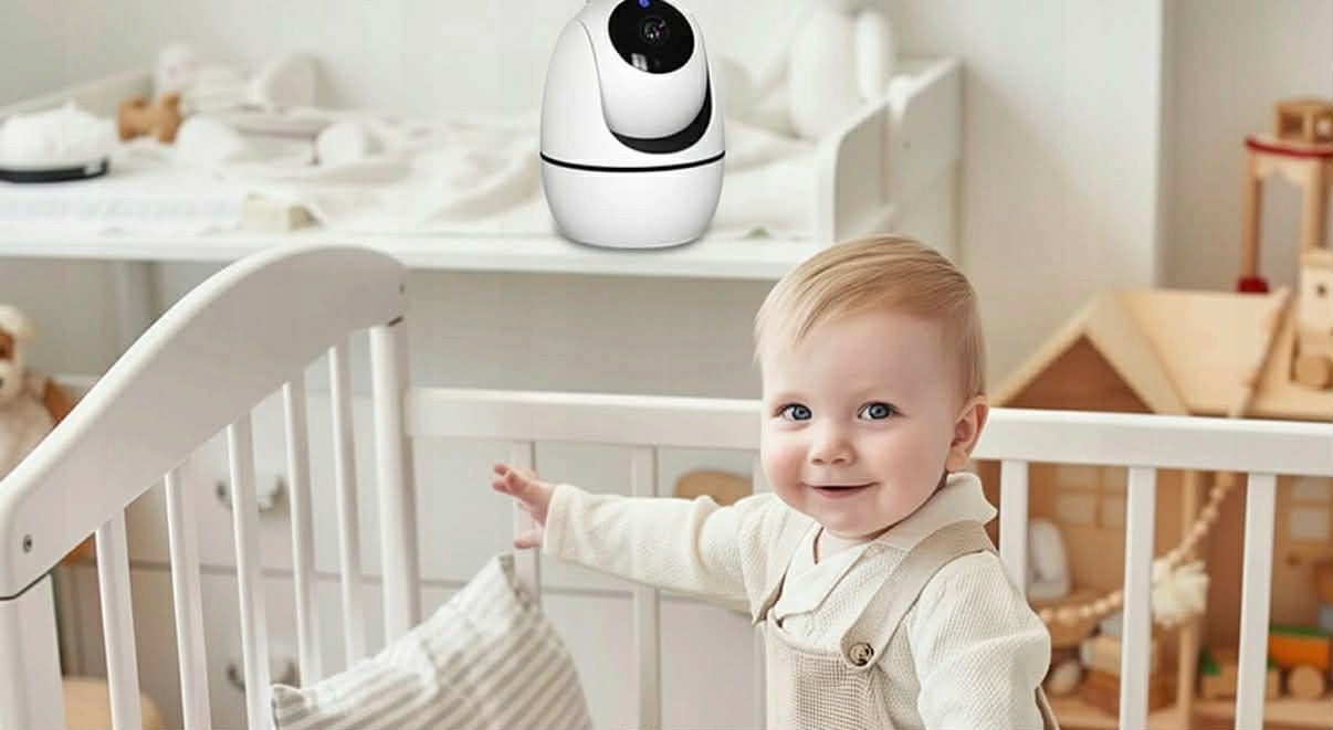BABY MONITOR ELECTRONIC ROTATING CAMERA LARGE SCREEN WITHOUT WIFI FOR PARENTS 24H Medical device no