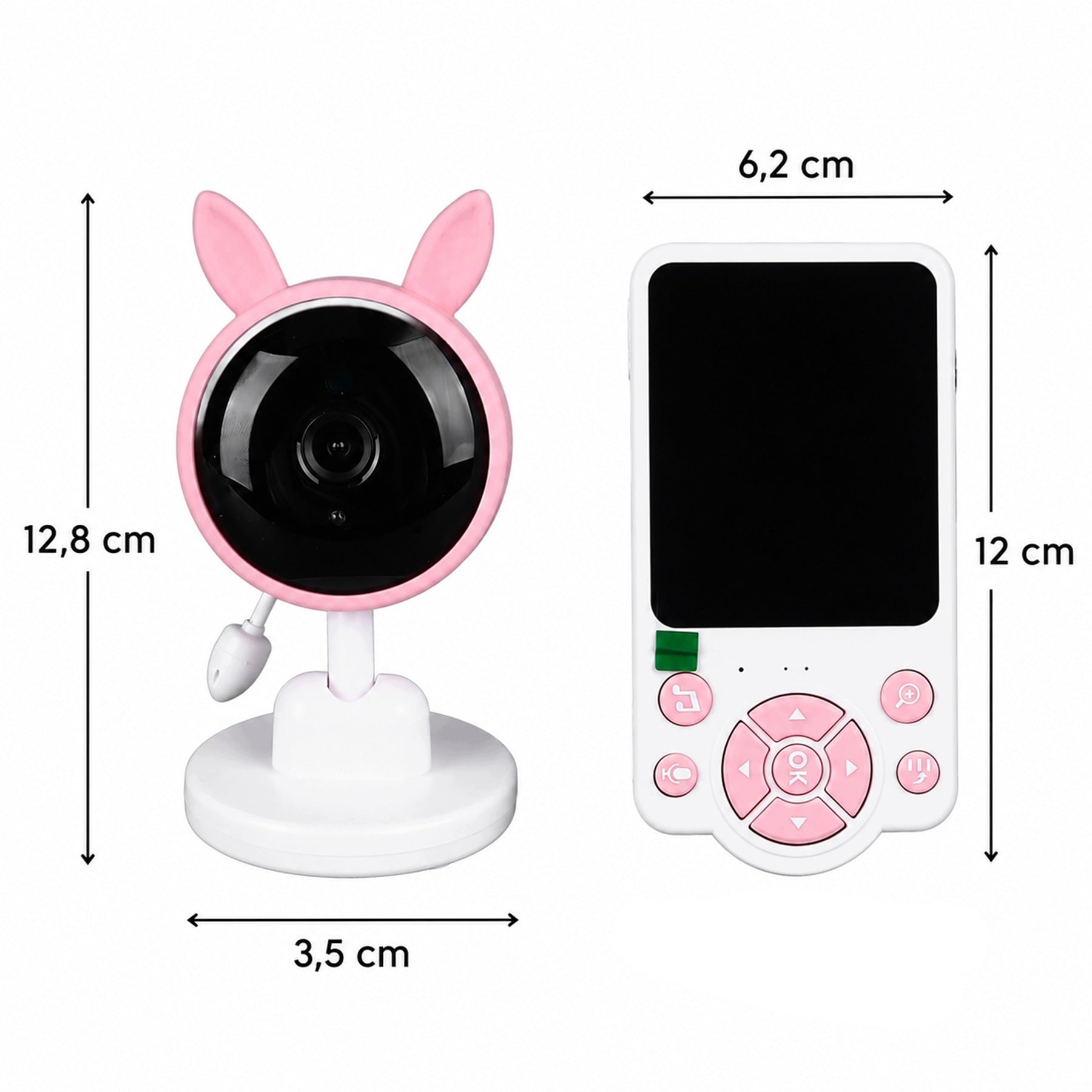 BABY MONITOR Electronic Live Camera IR LED LCD 2,8" Lullabies Microphone 50m