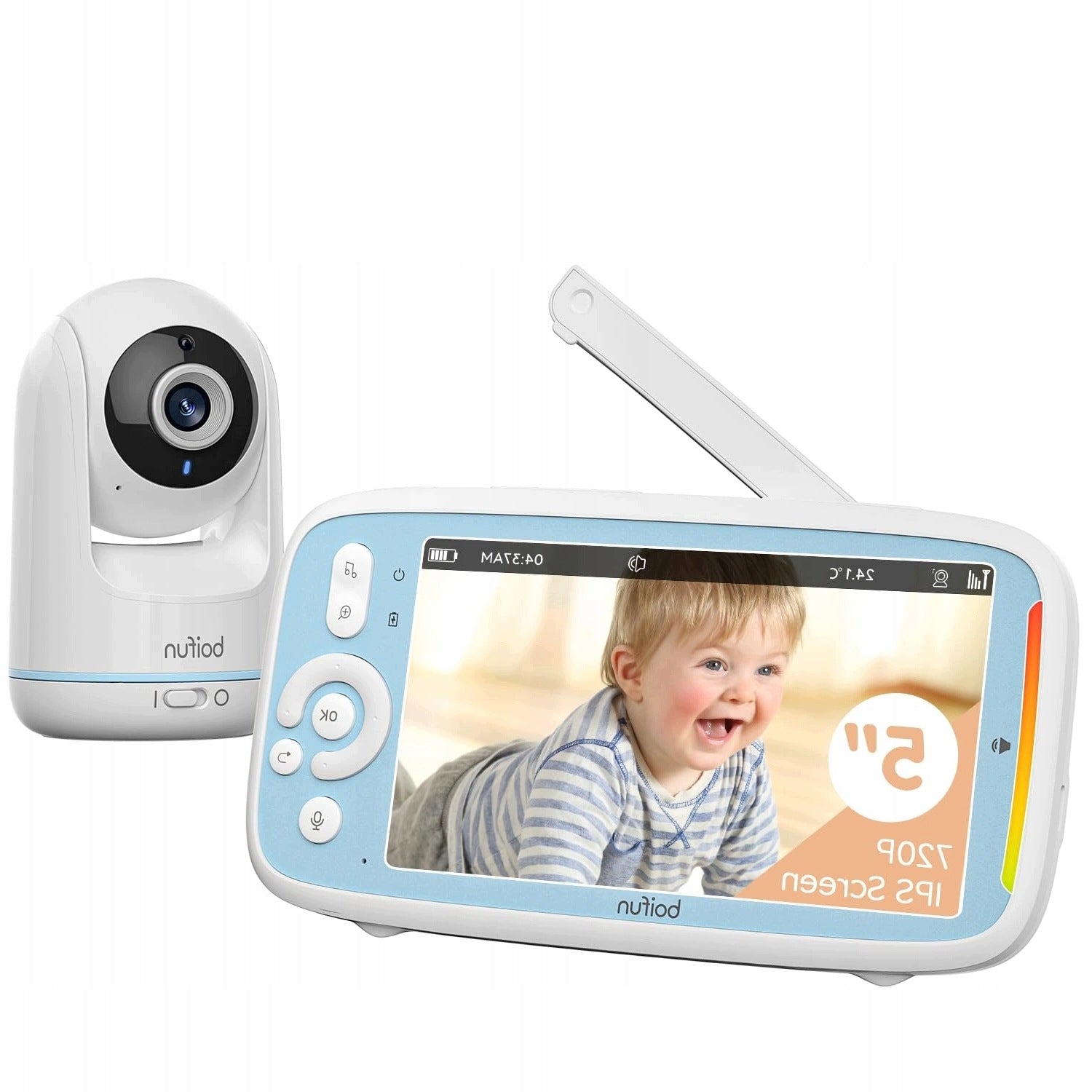 BABY MONITOR FULL HD 5" LCD WIFI 3050MAH AKU ZOOM 1/2/3x Packaging status original