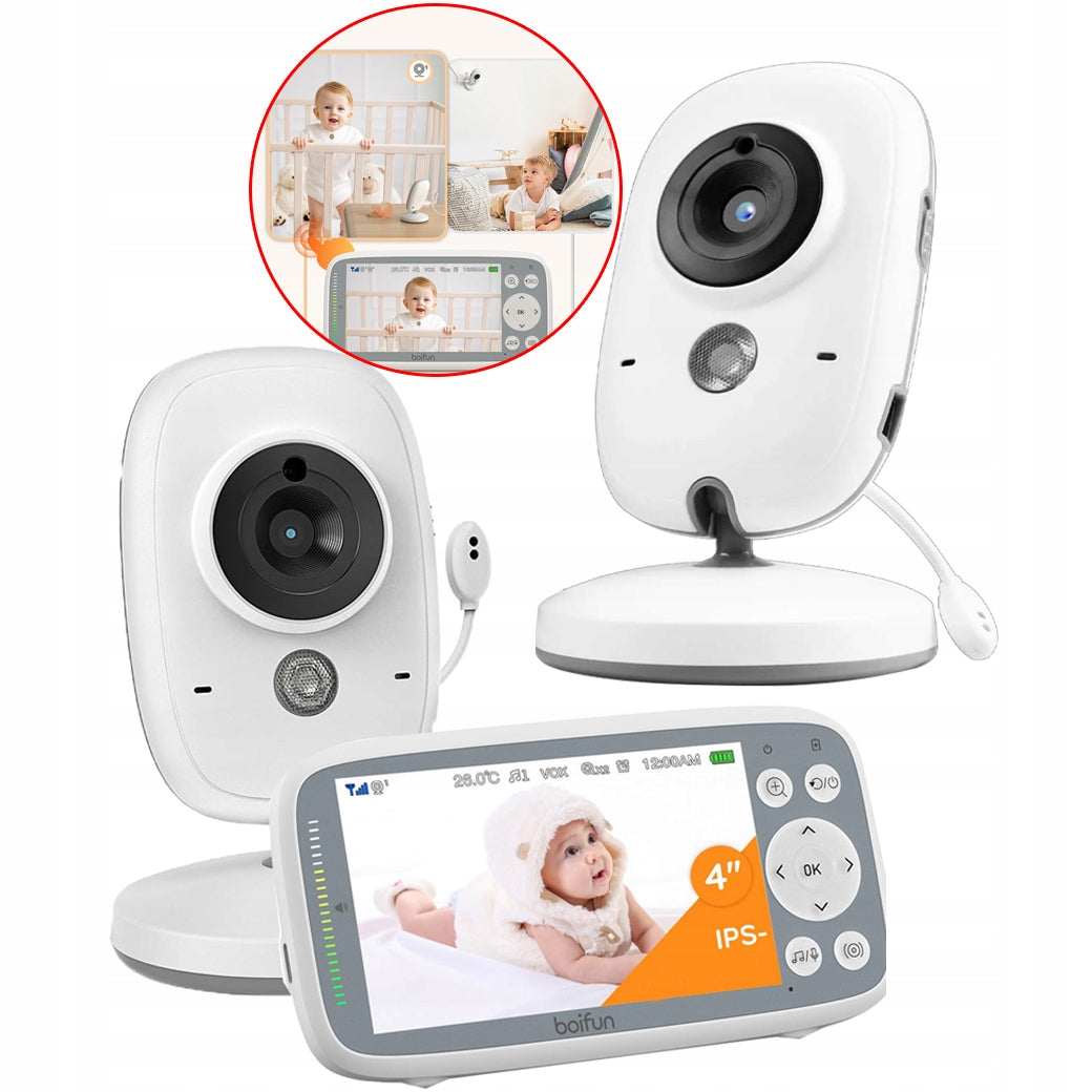 BABY MONITOR HD WITH 2 CAMERA SPLIT SCREEN TEMPERATURE SENSOR